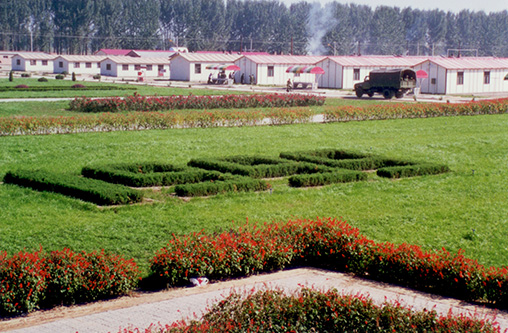 阅兵村一角